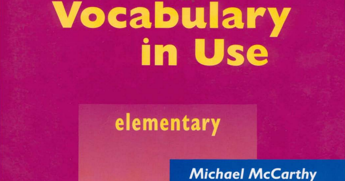 Cambridge English Vocabulary In Use Intermediate Pdf