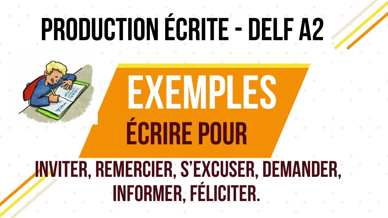 Delf A2 Production Ecrite Examples