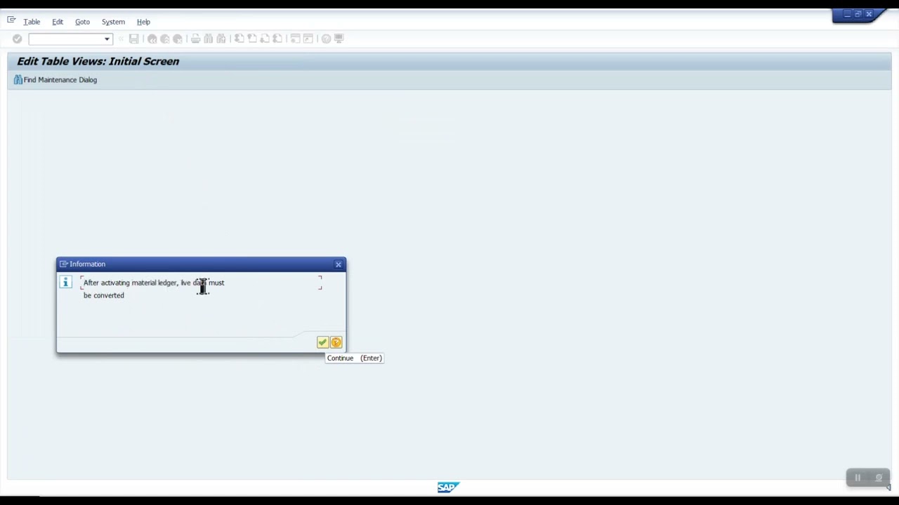 Material Ledger Must Be Set Productive For Valuation Area Error In Sap