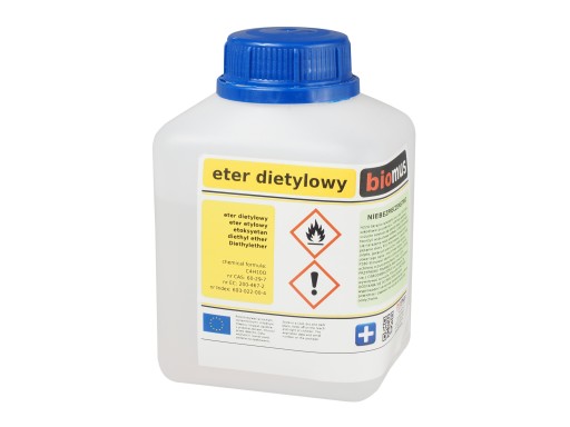 ETER DIETYLOWY etylowy 500ml BIOMUS (5902409416817) • Cena, Opinie Eter Dietylowy Jak Szybko Usypia