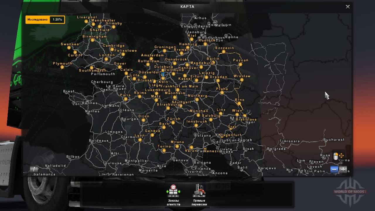 Euro Truck Simulator 2 Mapa Europa Completo | Mapa Euro Truck Simulator 2 Europe Map