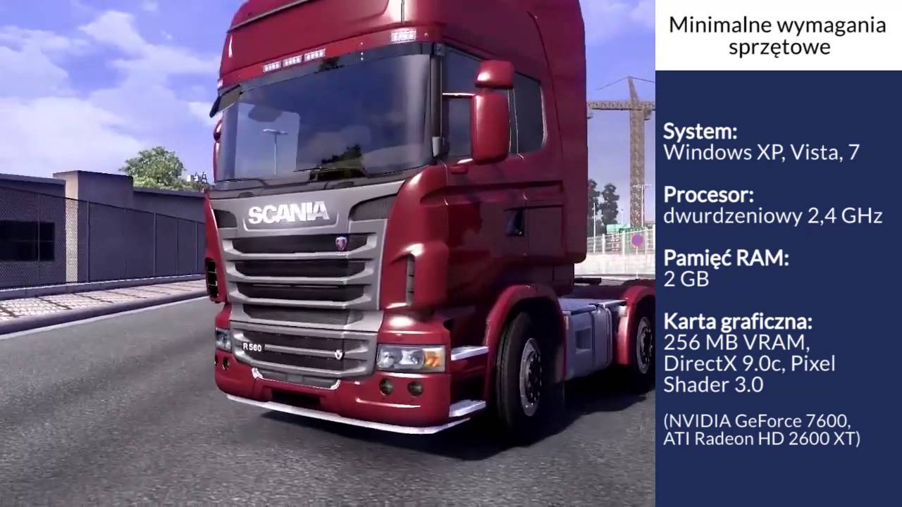 Euro Truck Simulator 2 - wymagania sprzętowe - zobacz więcej na cdp.pl Wymagania Euro Truck Simulator 2