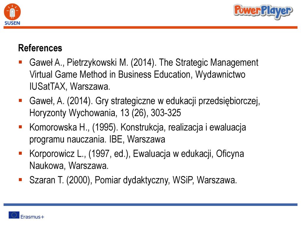 Evaluation of Learning Outcomes and PowerPlayer Game - ppt download Ewaluacja Programu Nauczania Edukacji Wczesnoszkolnej