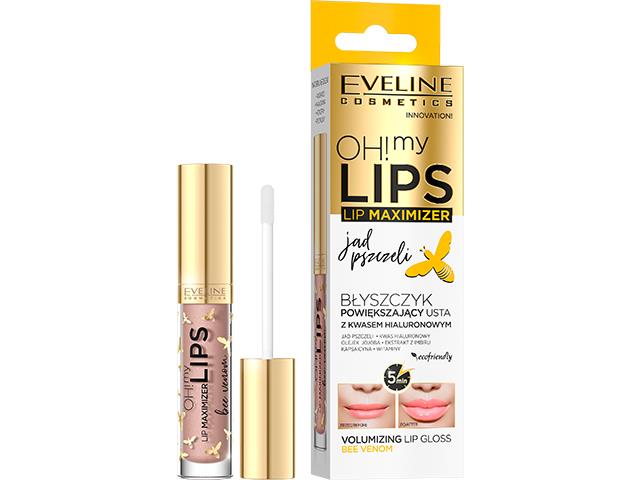 Eveline Cosmetics Oh! My Lips Błyszczyk powiększający usta jad pszczeli Eveline Blyszczyk Z Jadem Pszczelim