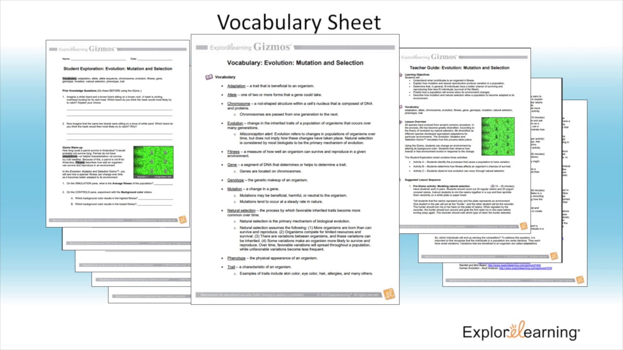 Evolution: Mutation and Selection Gizmo - YouTube Mutation And Selection Gizmo Answer Key Pdf