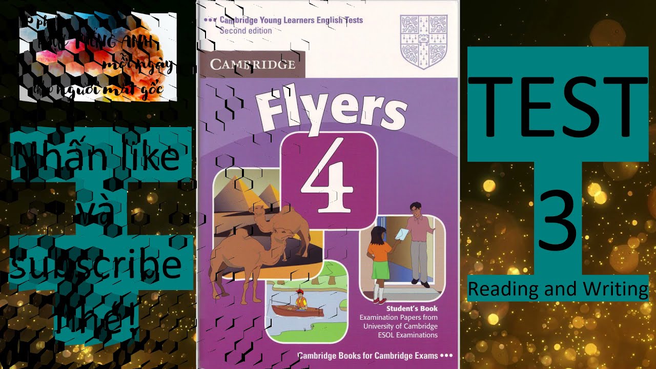 F4-T3-RW Cambridge Flyers 4-Test 3-Reading and writing (Answer Key Northstar 4 Reading And Writing Answer Key Pdf