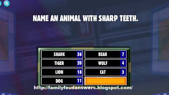 Name Something With Teeth Family Feud