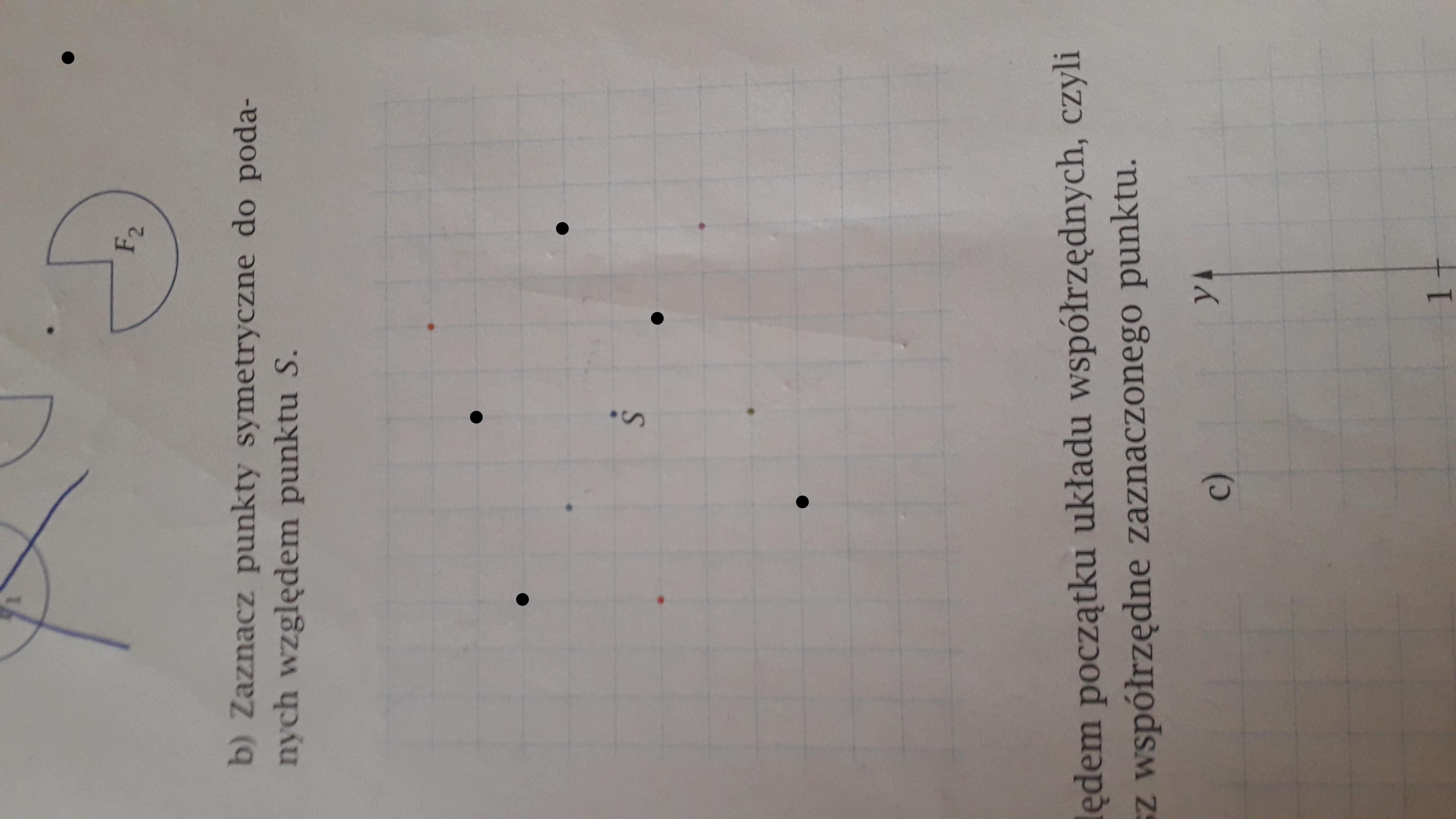Fajnie naj za dobre odpowiedzi!! Zaznacz punkty symetryczne do podanych Zaznacz Punkty Symetryczne Do Podanych Wzgledem Punktu S