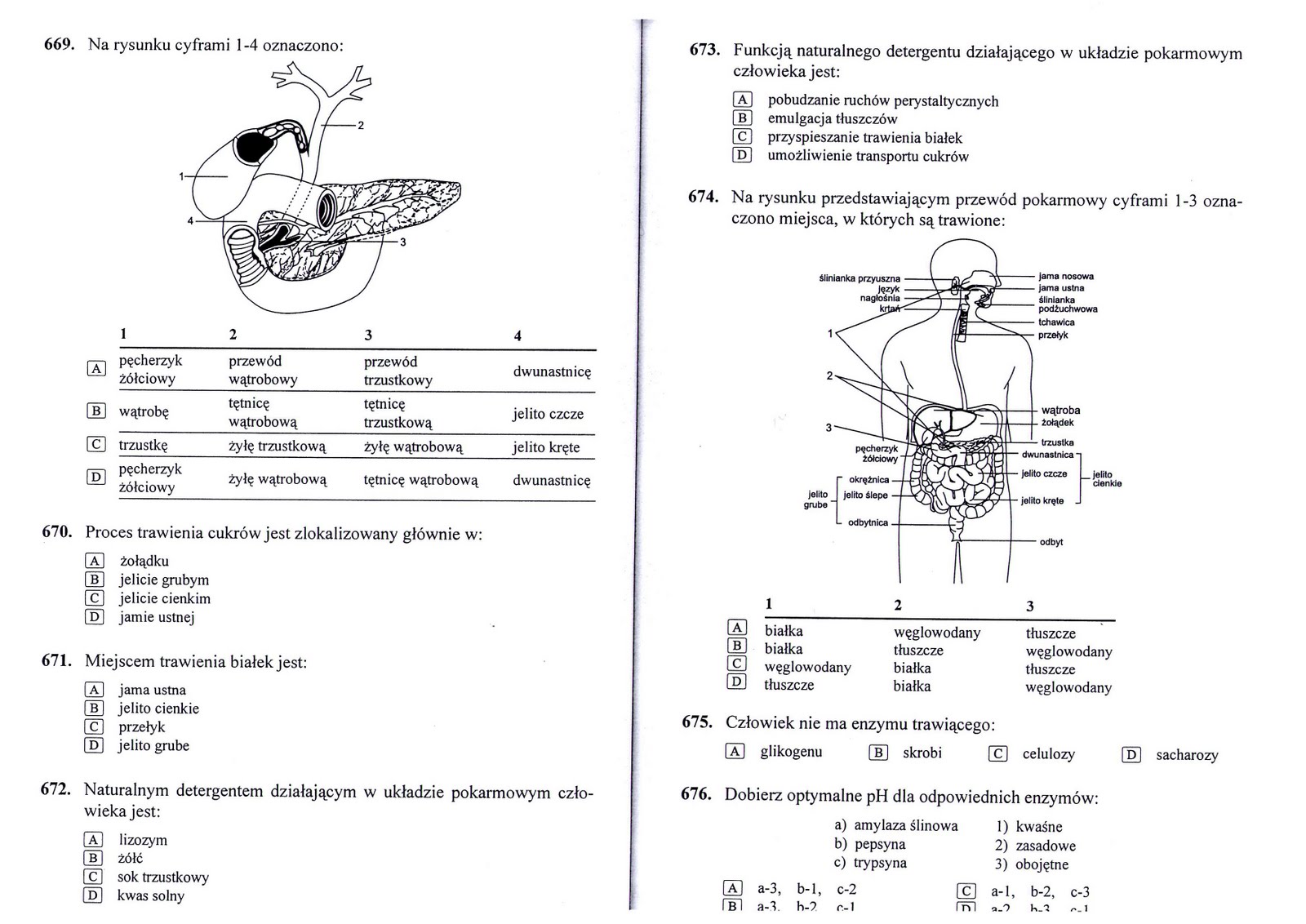 Fantastyczna biologiczno-chemiczna:): Układ pokarmowy Uklad Pokarmowy Biologia Klasa 7 Test