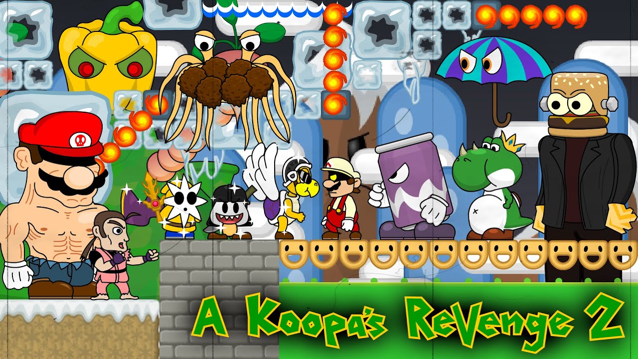Fighting ALL BOSSES, but in GODMODE ~ A Koopa's Revenge 2! [1080p60 A Koopas Revenge 2 All Bosses