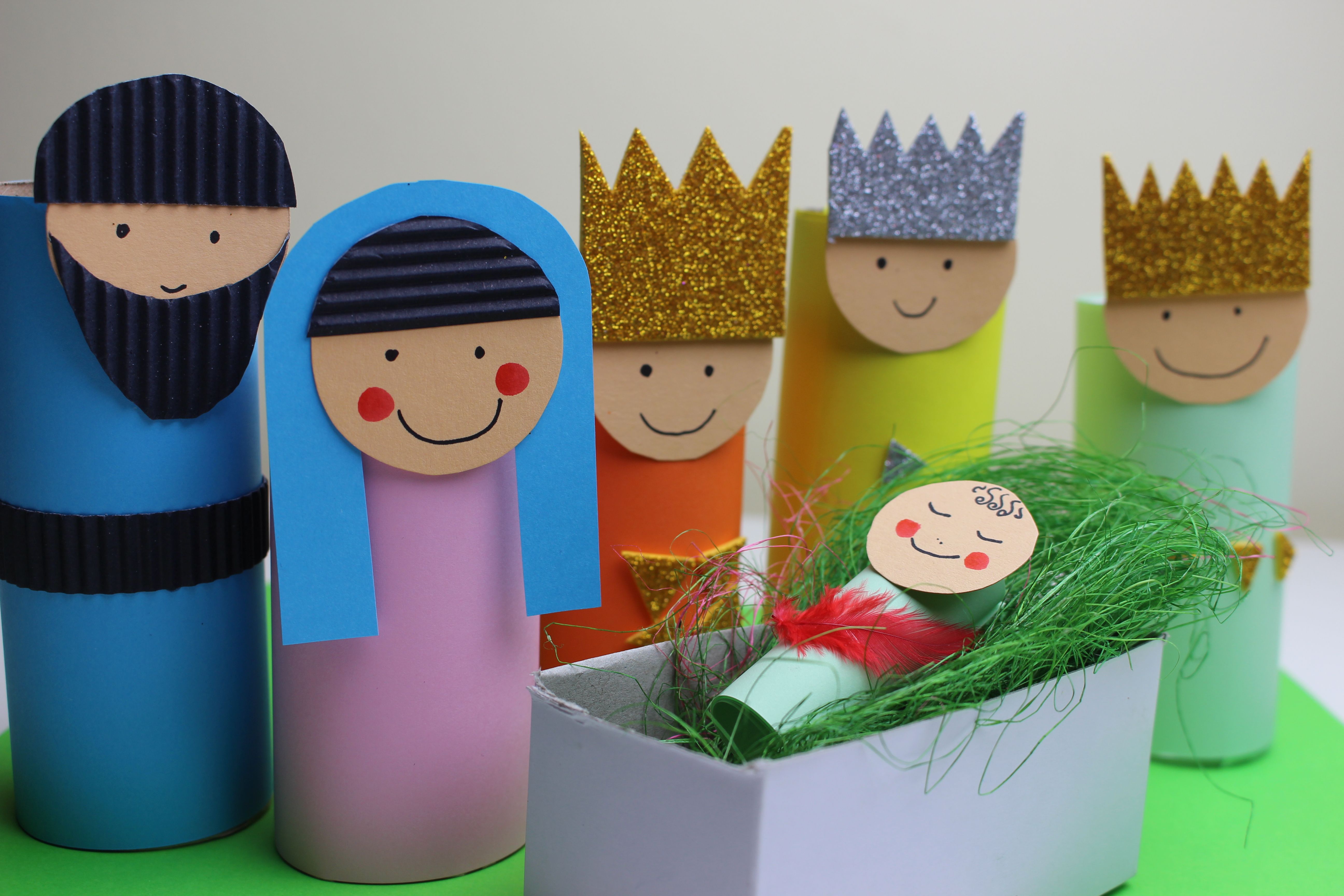 Figurki Do Szopki Z Rolki Papieru