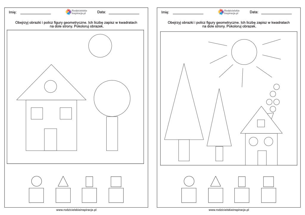 Figury Geometryczne Karty Pracy Klasa 1