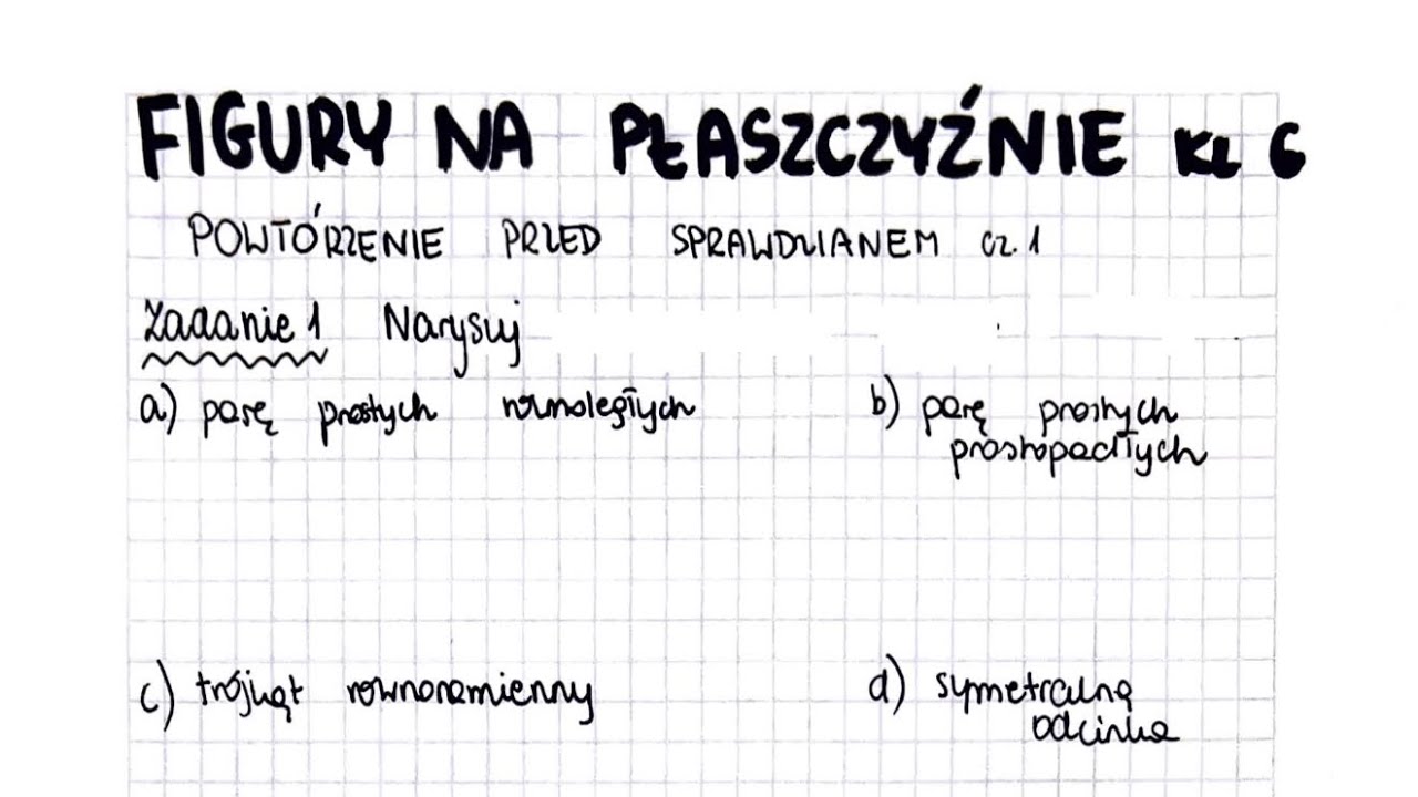 Figury Na Plaszyznie Klasa 6