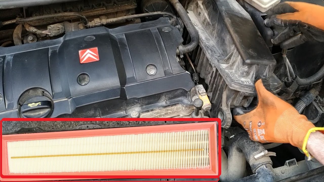 Filtro DEL aire motor Citroën C4 Coupé - YouTube Akwen Między Europą Afryką I Azją