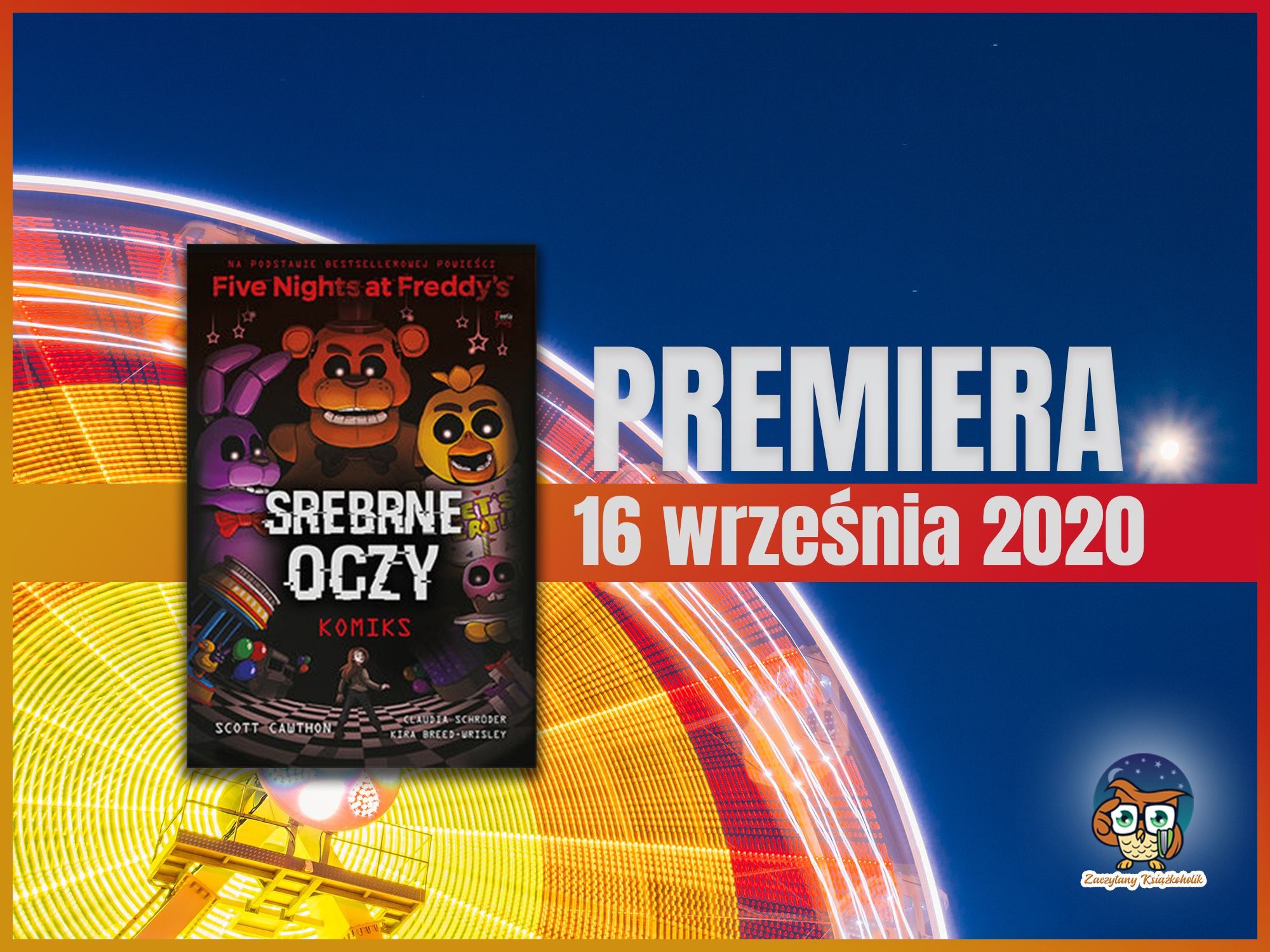 "Five Nights At Freddy's. Srebrne oczy", komiks, Cawthon Scott Srebrne Oczy Five Nights At Freddy S