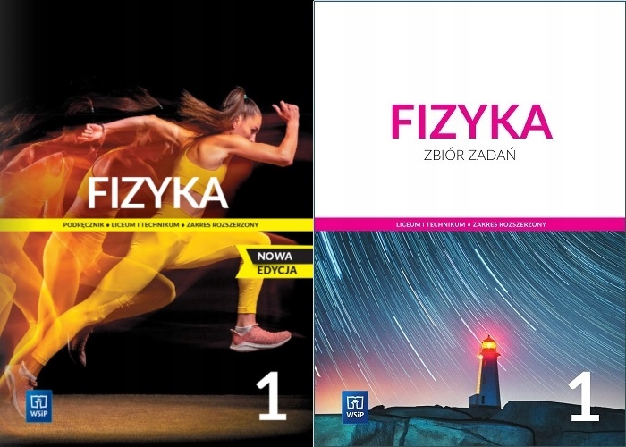 FIZYKA 1 LO PODRĘCZNIK + ZBIÓR ZADAŃ ZAKRES ROZSZERZONY WSIP /zestaw Fizyka Liceum Magnetzm