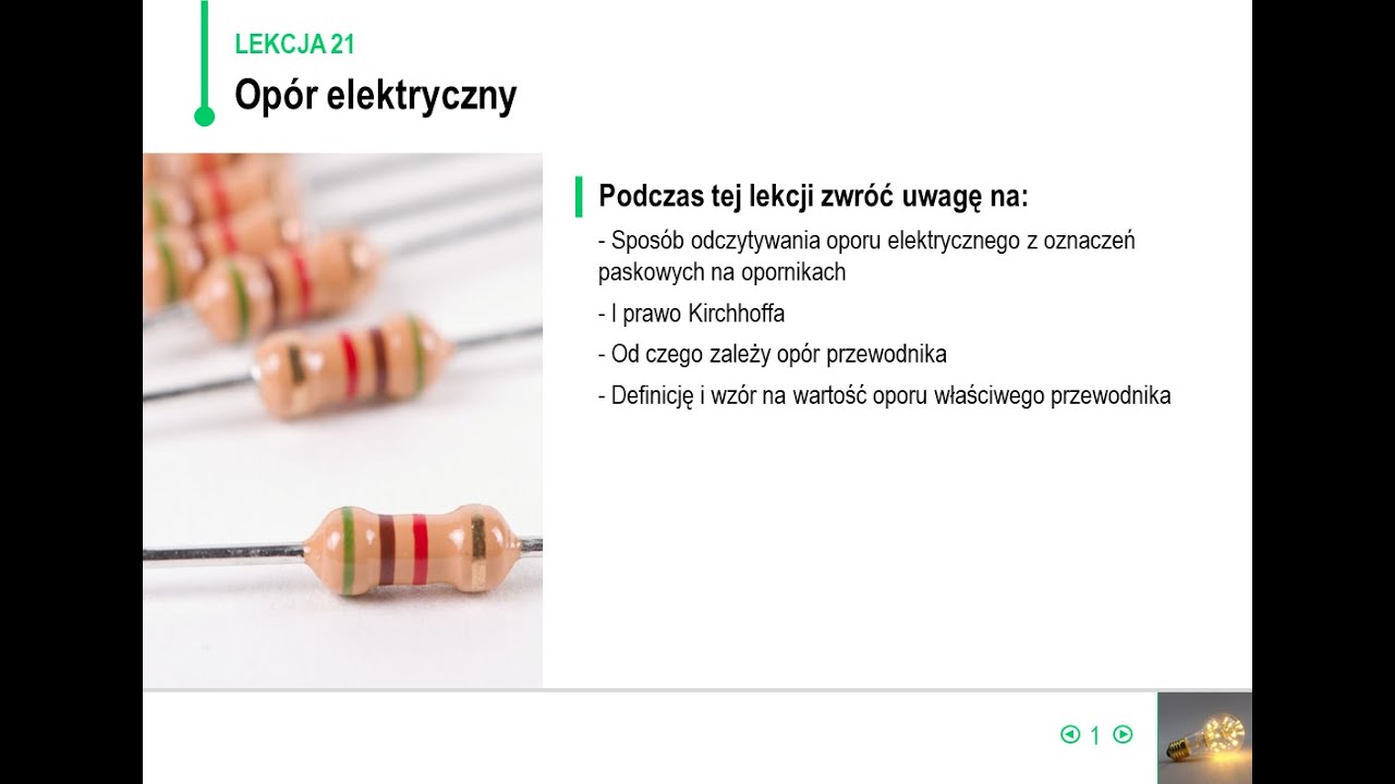 Fizyka - klasa 8 - Opór elektryczny - YouTube Prąd Elektryczny Fizyka Klasa 8