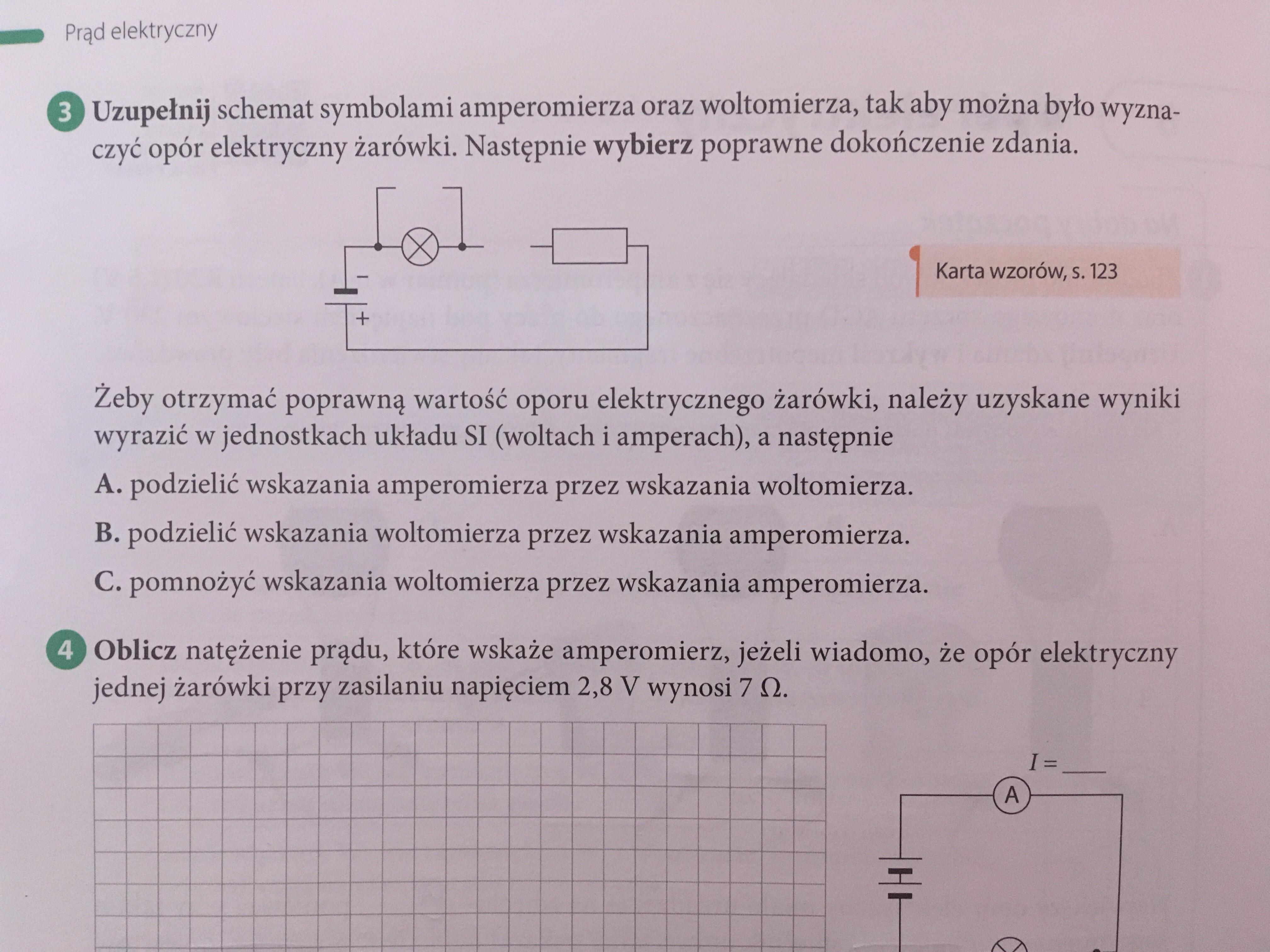 Fizyka klasa ósma prąd elektryczny zadanie trzecie - Brainly.pl Opór Elektryczny Zadania Klasa 8
