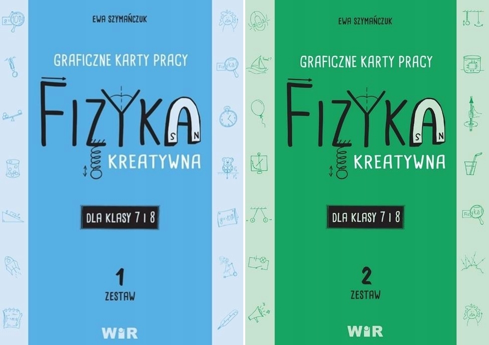 FIZYKA ZESTAW 1-2 GRAFICZNE KARTY PRACY KLASA 7-.. (12547273300 Fizyka Klasa 7
