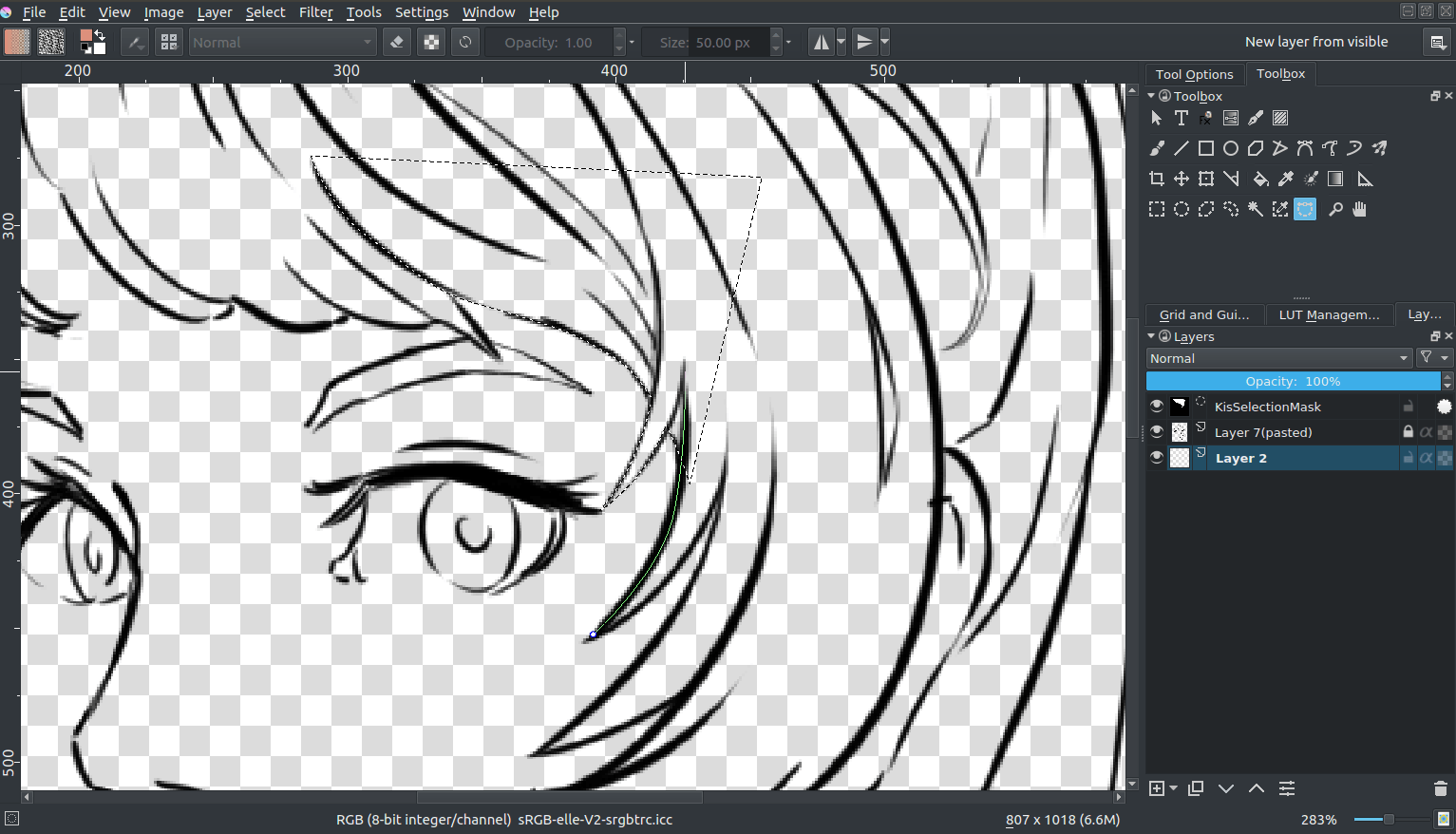 Flat Coloring — Krita Manual 5.2.0 documentation How To Color Lineart In Krita