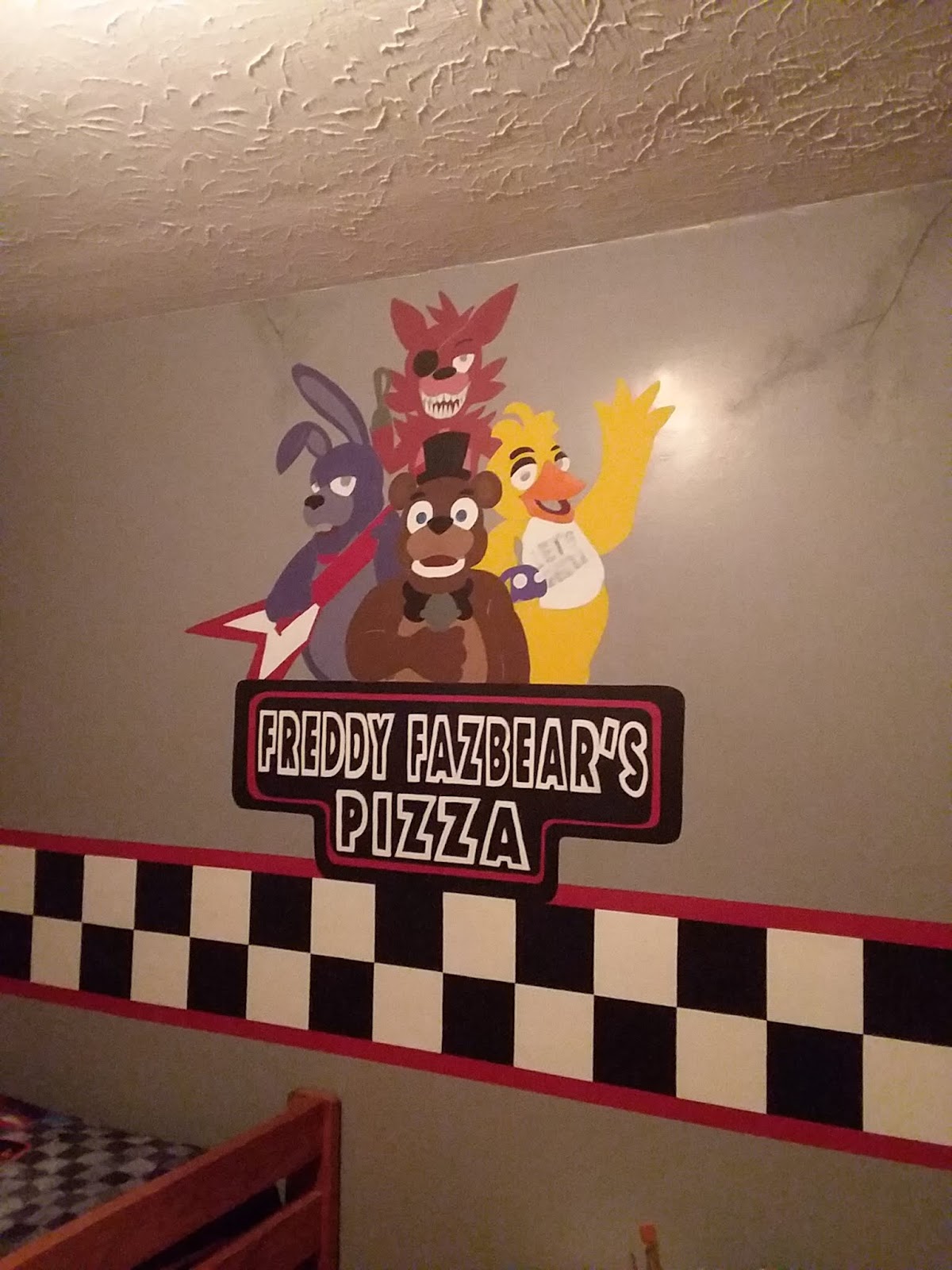 Fnaf Wall Drawings Five Nights At Freddys Wall