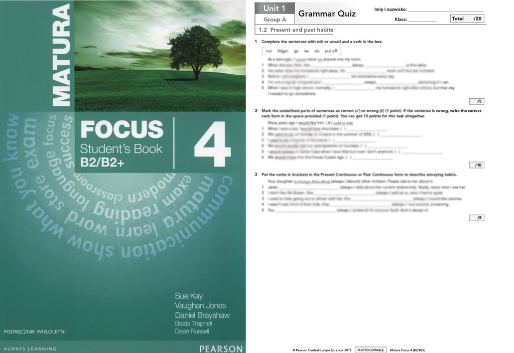 Focus 4 Sprawdziany Testy Klucze odpowiedzi TANIO - 7309191616 Mini Matura Focus 4 Sprawdziany