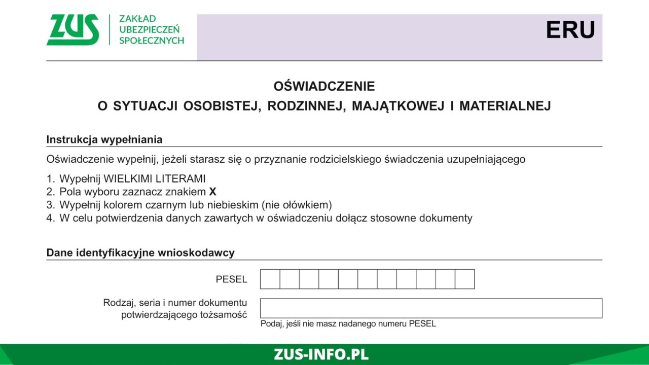 Oświadczenie O Sytuacji Finansowej Rodzinnej I Majątkowej