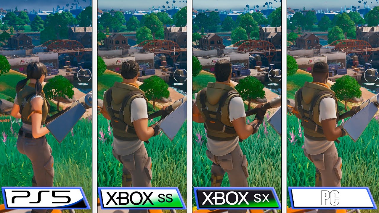 Fortnite Chapter 4 | Xbox Series S|X - PS5 - PC | Graphics Comparison Best Xbox One Fortnite Settings