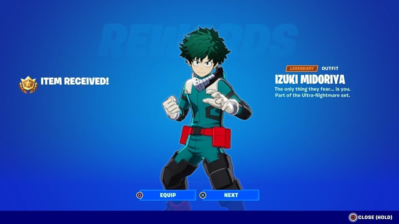 FORTNITE X MY HERO ACADEMIA POR FIN (SKINS Y RECOMPENSAS) SKIN DEKU Boku No Hero Academia Todoroki