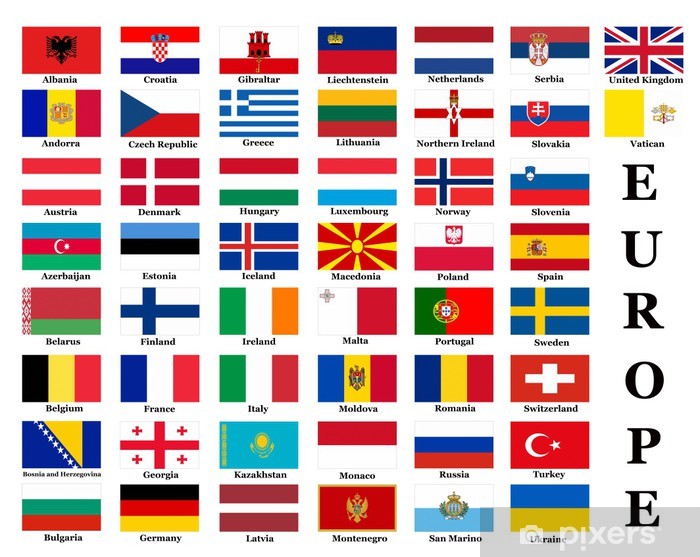 Flagi Panstw Z Nazwami Po Polsku