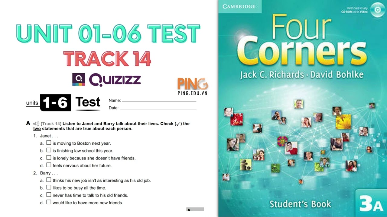 Four Corners 3 - Unit 01-06 Test Quiz - Track 14 - YouTube Focus 3 Unit 3 Test
