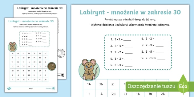 Mnozenie I Dzielenie W Zakresie 30