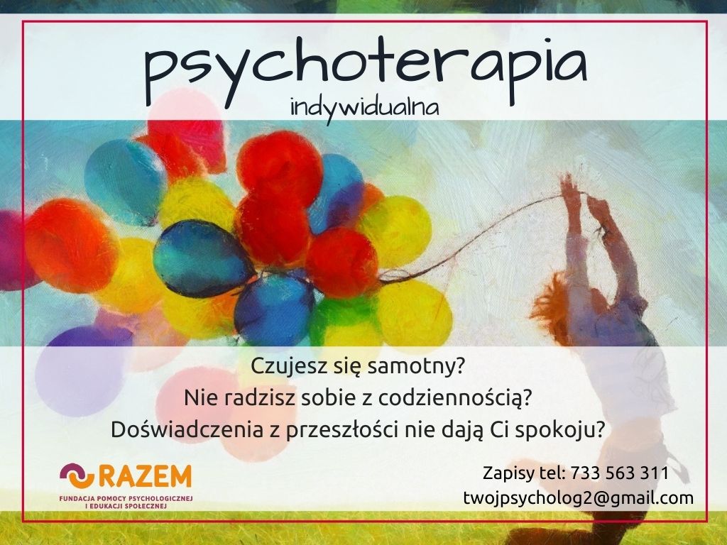 Fundacja Pomocy Psychologicznej i Edukacji Społecznej RAZEM - Usługa Jedynka Pracownia Terapii I Edukacji Psychologicznej
