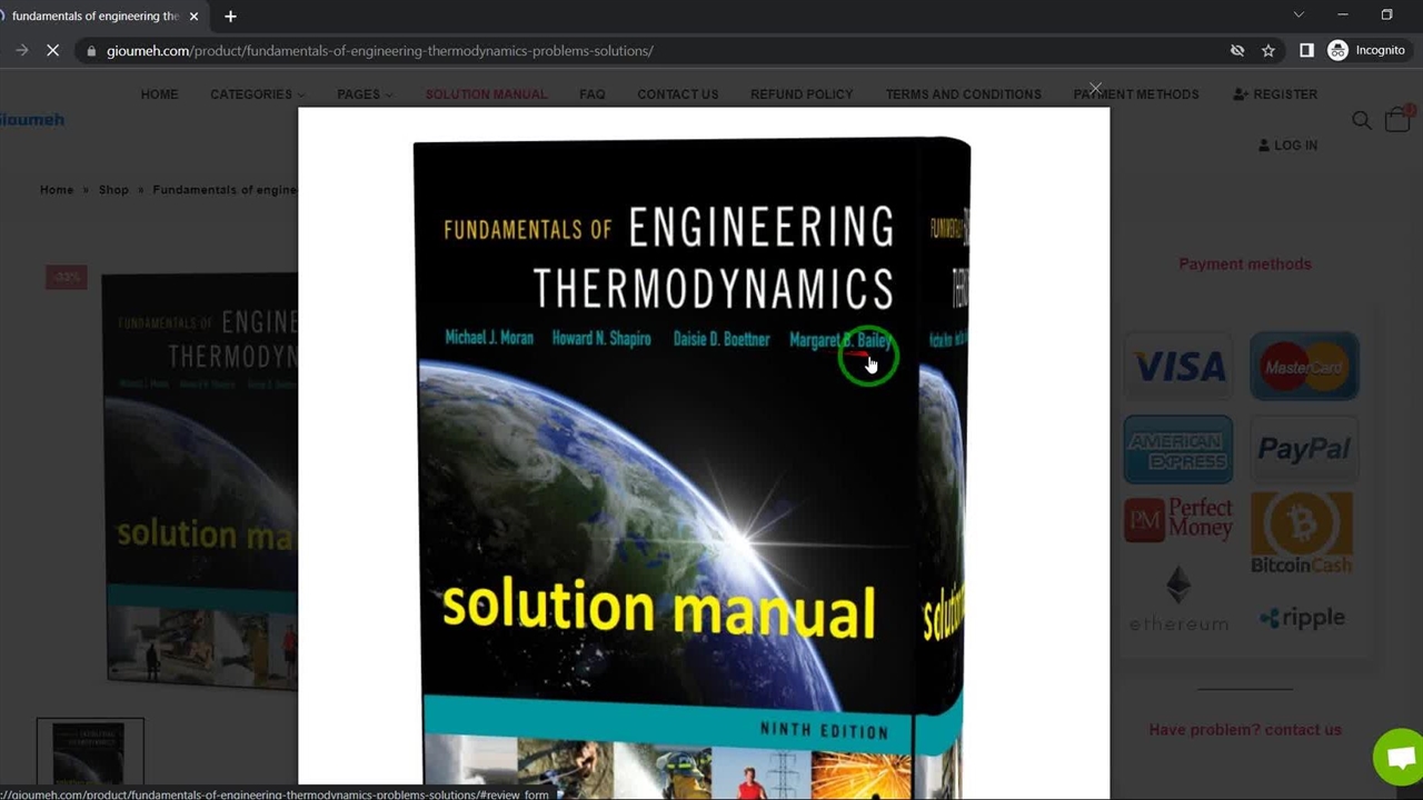 Fundamentals Of Engineering Thermodynamics Solutions Pdf