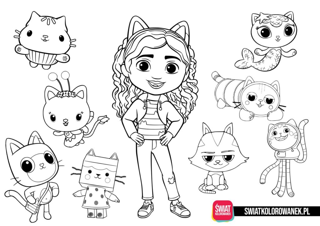 Gabii Coloring Pages Malowanki Dla Dzieci Do Wydruku