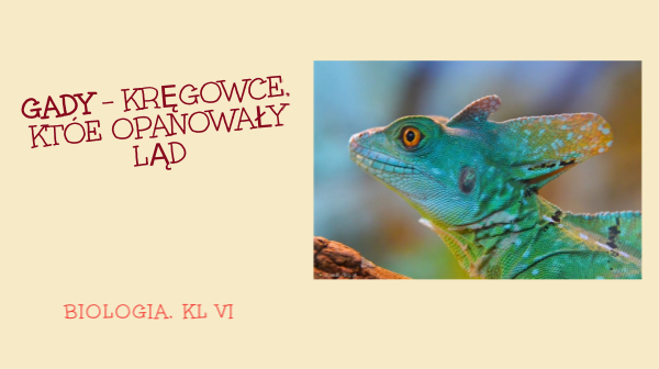 Gady - kręgowce, które opanowały ląd by Marta Olszewska on Genially Gady Kregowce Ktre Opanowaly Lad