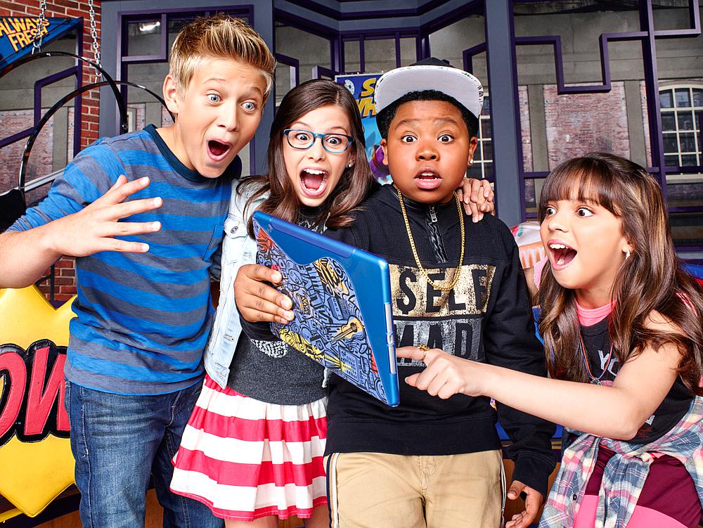 Game Shakers. Jak wydać grę 2: Gra o piosenkarce (2) - serial komediowy Game Shakers Jak Wydac Gre Obsada