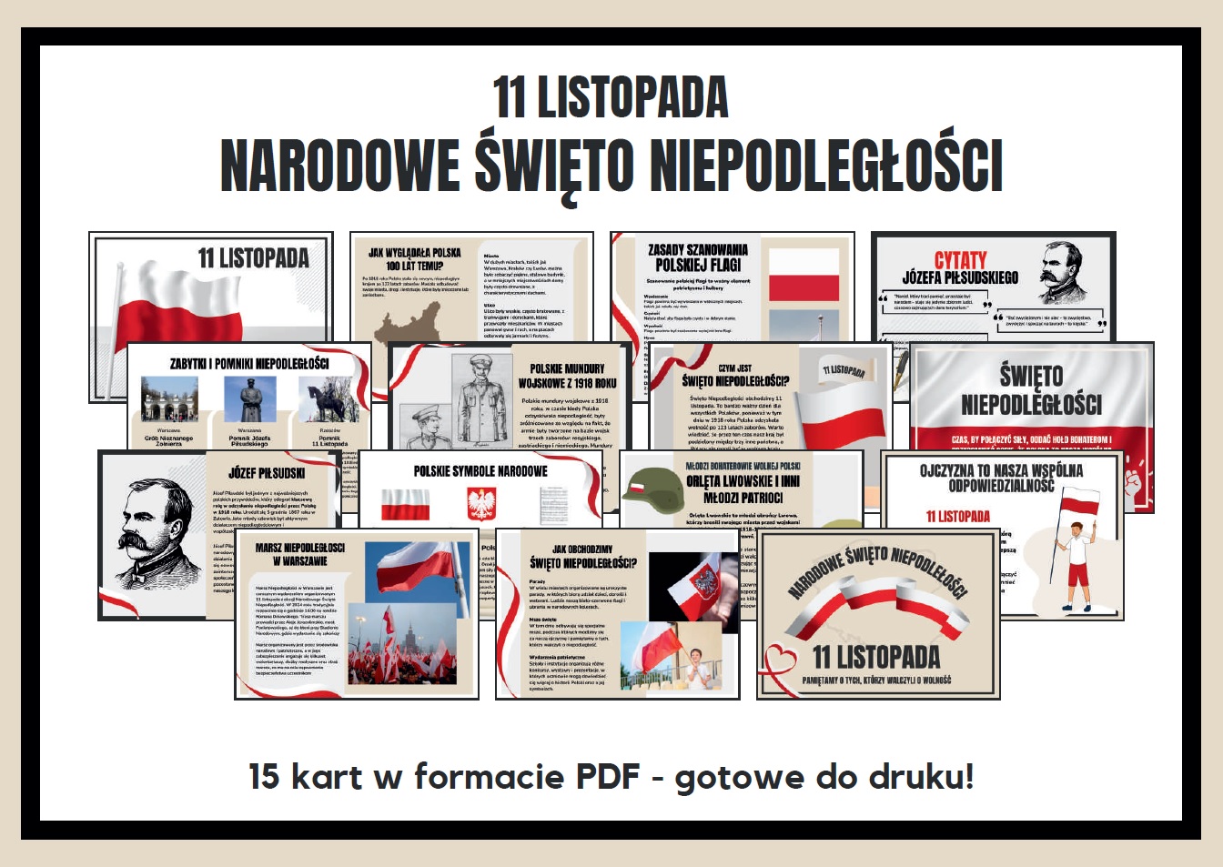 Gazetka szkolna - Dzień Niepodległości (11 Listopada) - do druku - 2024 Gazetka Na 11 Listopada Do Druku