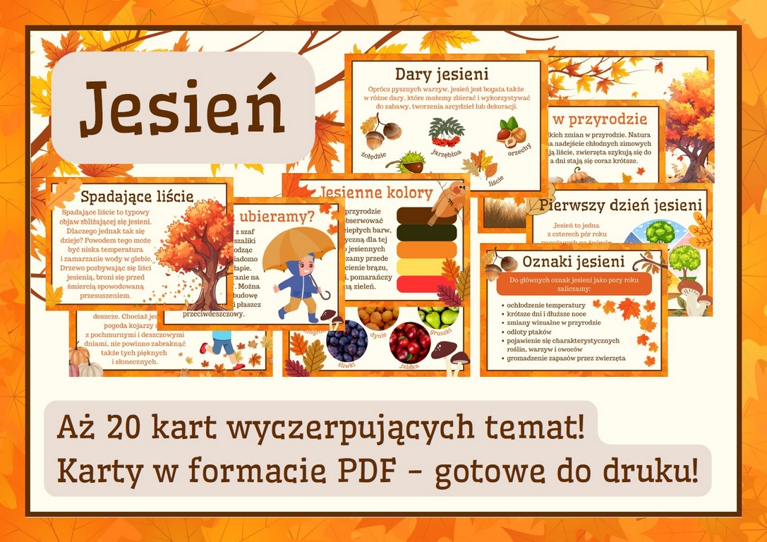 Gazetka Szkolna Scienna O Jesieni