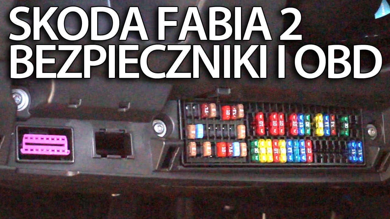 Gdzie są bezpieczniki i port OBD w Skoda Fabia 2 (skrzynka z Działalność Szkoły We Wspomaganiu Rozwoju Ucznia Zdolnego
