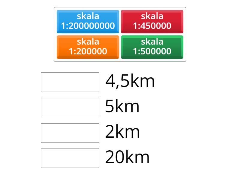 Geografia dział 1 klasa 5 skala - Połącz w pary Geografia Zadania Ze Skali Klasa 5