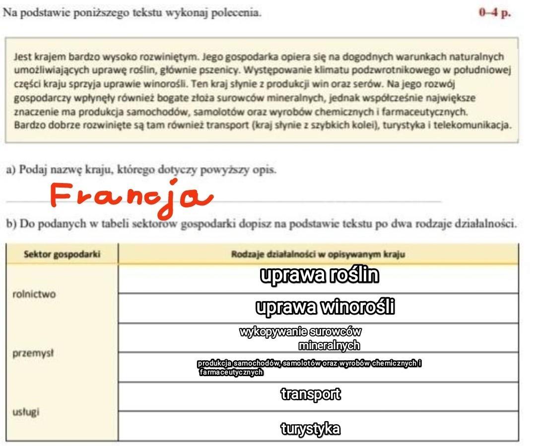 Gospodarka Europy Klasa 6 Sprawdzian Pdf Grupa B