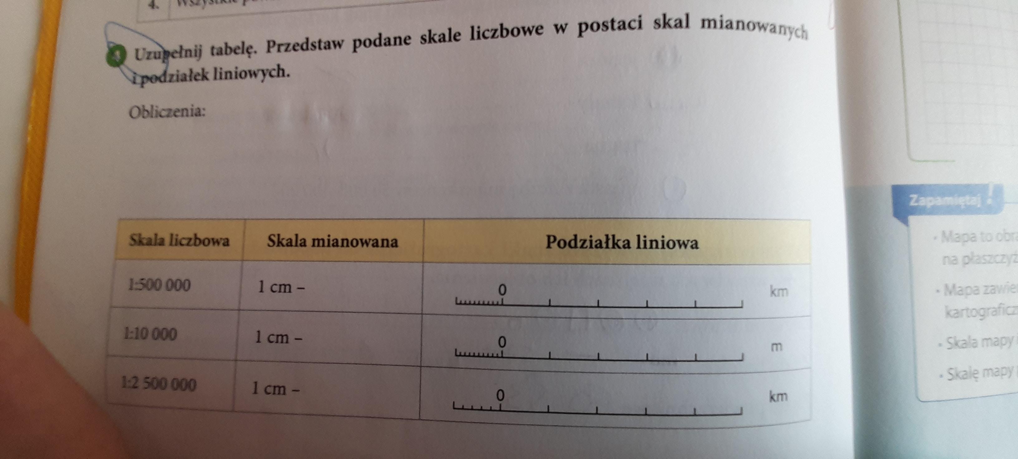 Geografia klasa 5 SKALA | \/ - Brainly.pl Skala Zadania Klasa 5 Geografia