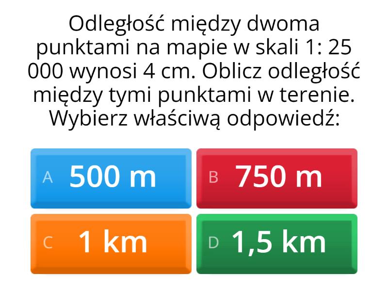 Obliczanie Skali Mapy Zadania Klasa 5