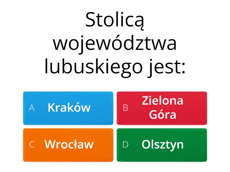Województwa I Ich Stolice Test