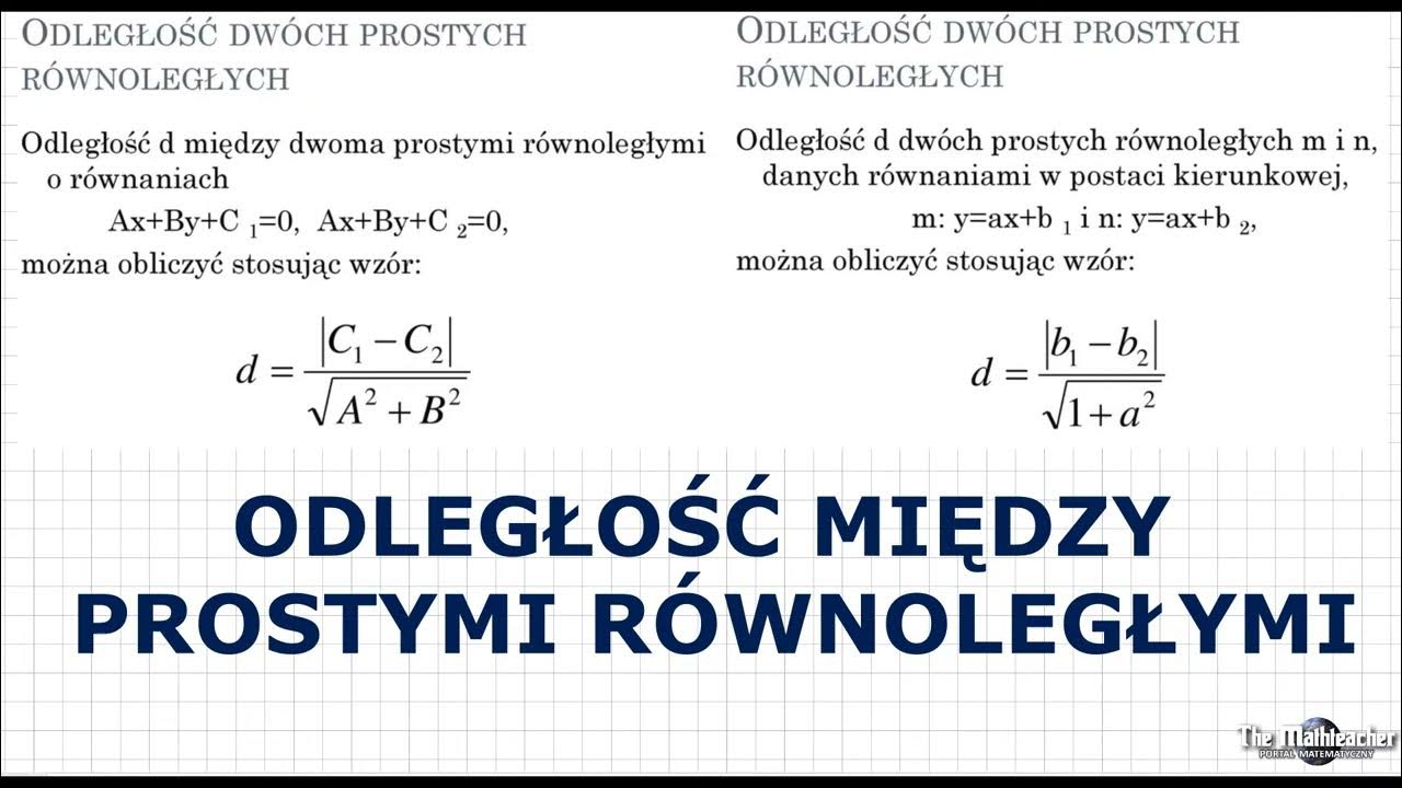Zmierz Odleglosc Miedzy Prostymi Rownoleglymi