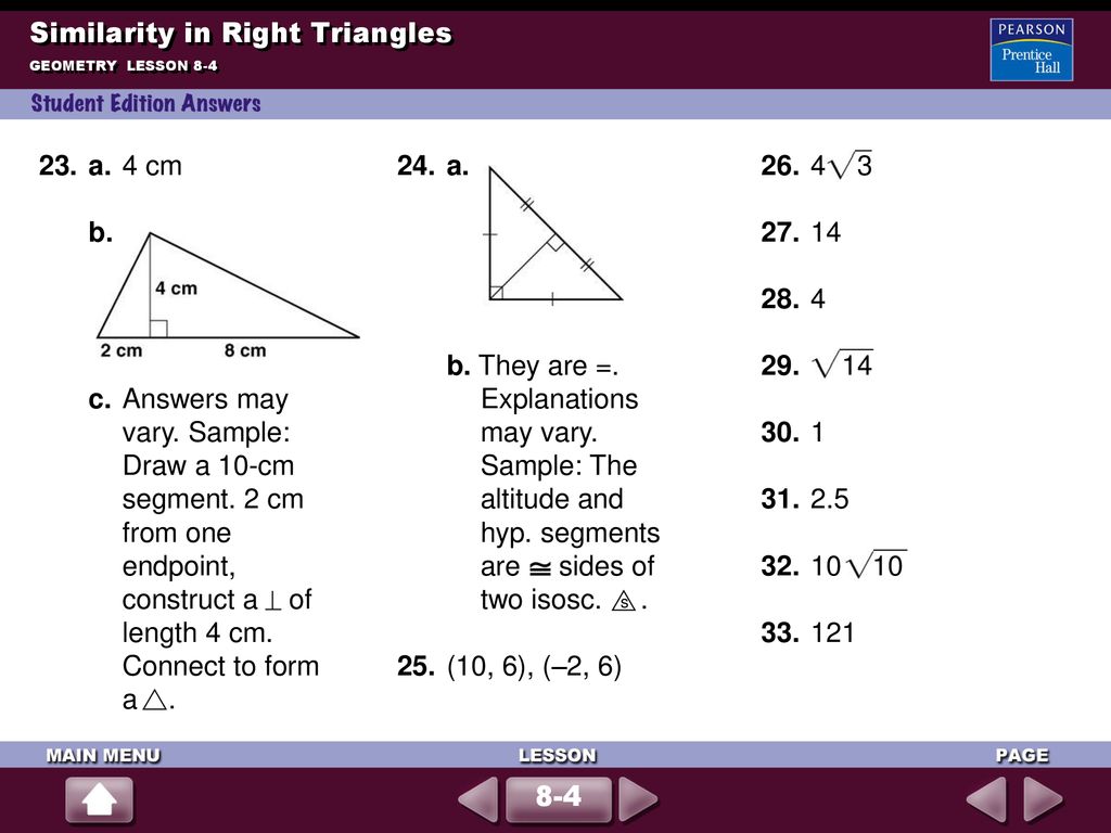 Quiz 6 2 Proving Triangles Are Similar