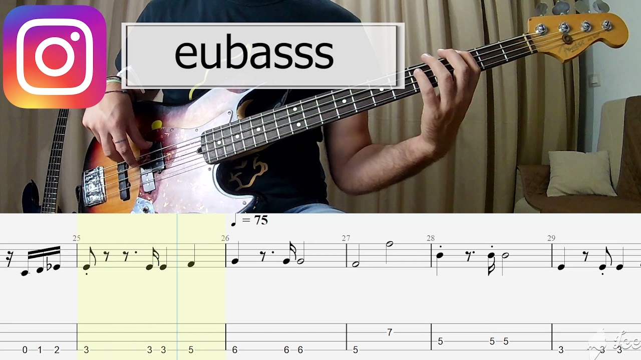 George Michael - Careless Whisper BASS COVER + PLAY ALONG TAB + SCORE Careless Whisper Guitar Pro Tab