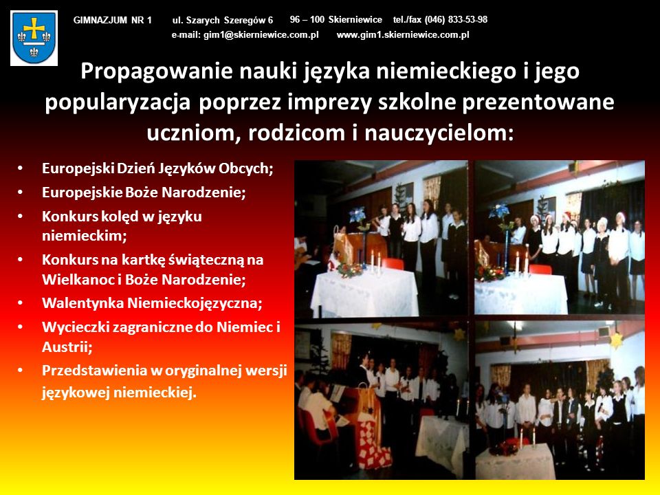 GIMNAZJUM NR ul. Szarych Szeregów 6 - ppt pobierz Gimnazjum Szarych Szeregów W Chmielniku