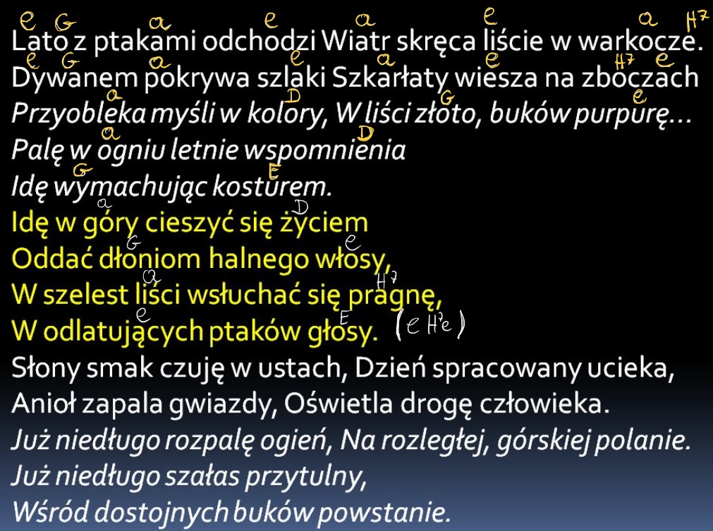 Lato Z Ptakami Odchodzi Tekst